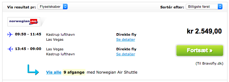 norweigan las vegas